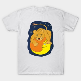 lion on the moon T-Shirt